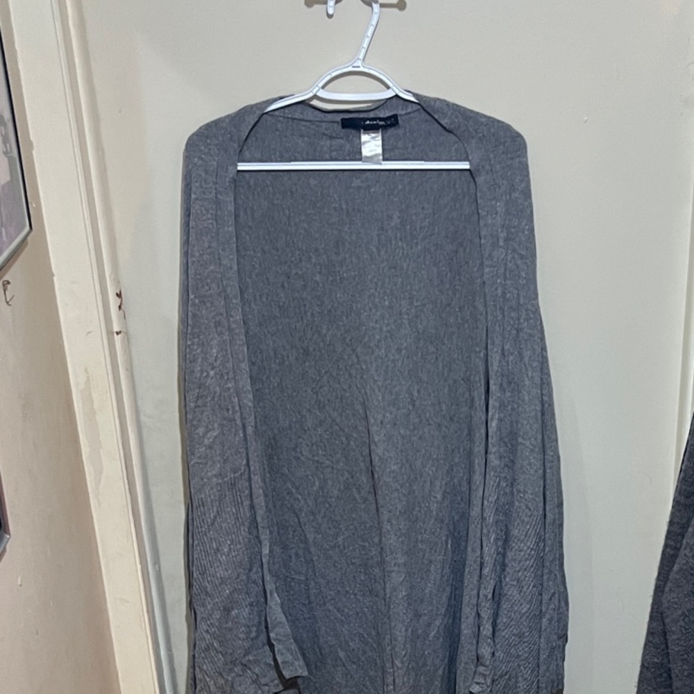 Denim 24/7 Charcoal Drape Cardigan